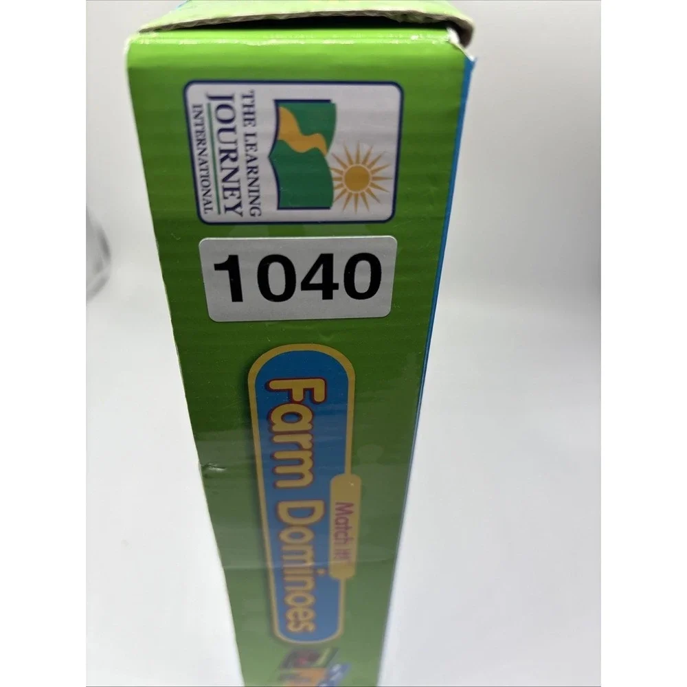 Farm Dominoes Match It 32 Domino Game Pieces with Fun Farm Theme for‎ Kids